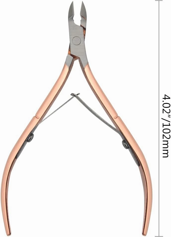 8Pieces Cuticle Trimmer Cuticle Nipper Cuticle Remover Cuticle Cutter Stainless Steel Cuticle Cutter Clipper Nail Tools for Fingernails and Toenails (Rose)