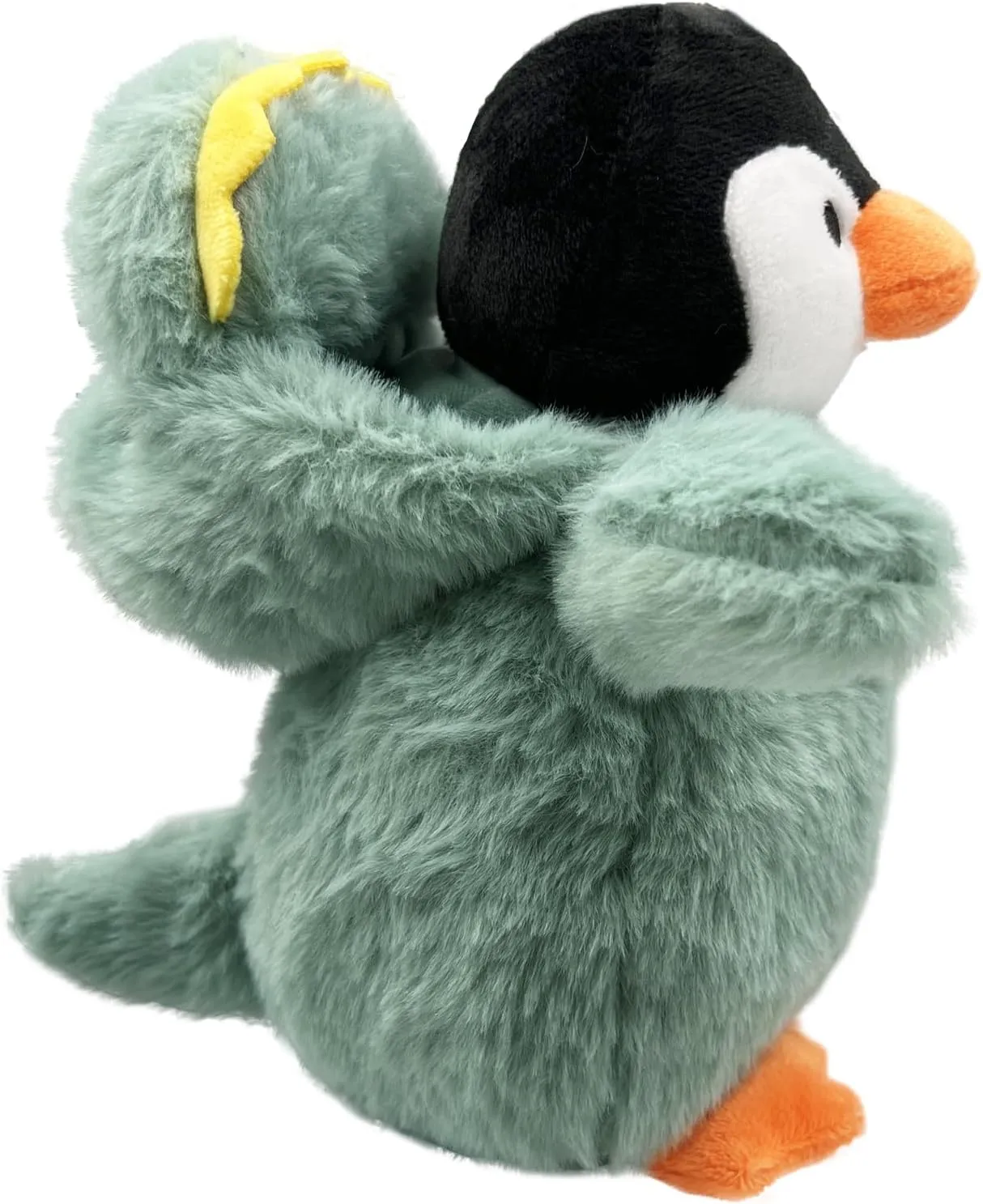 9 Inch Plush Penguin Toy with Dinosaur Hat - Soft Stuffed Animal Gift for Kids, Birthday & Christmas Cute Collectible Plush (Green Dinosaur Hat)