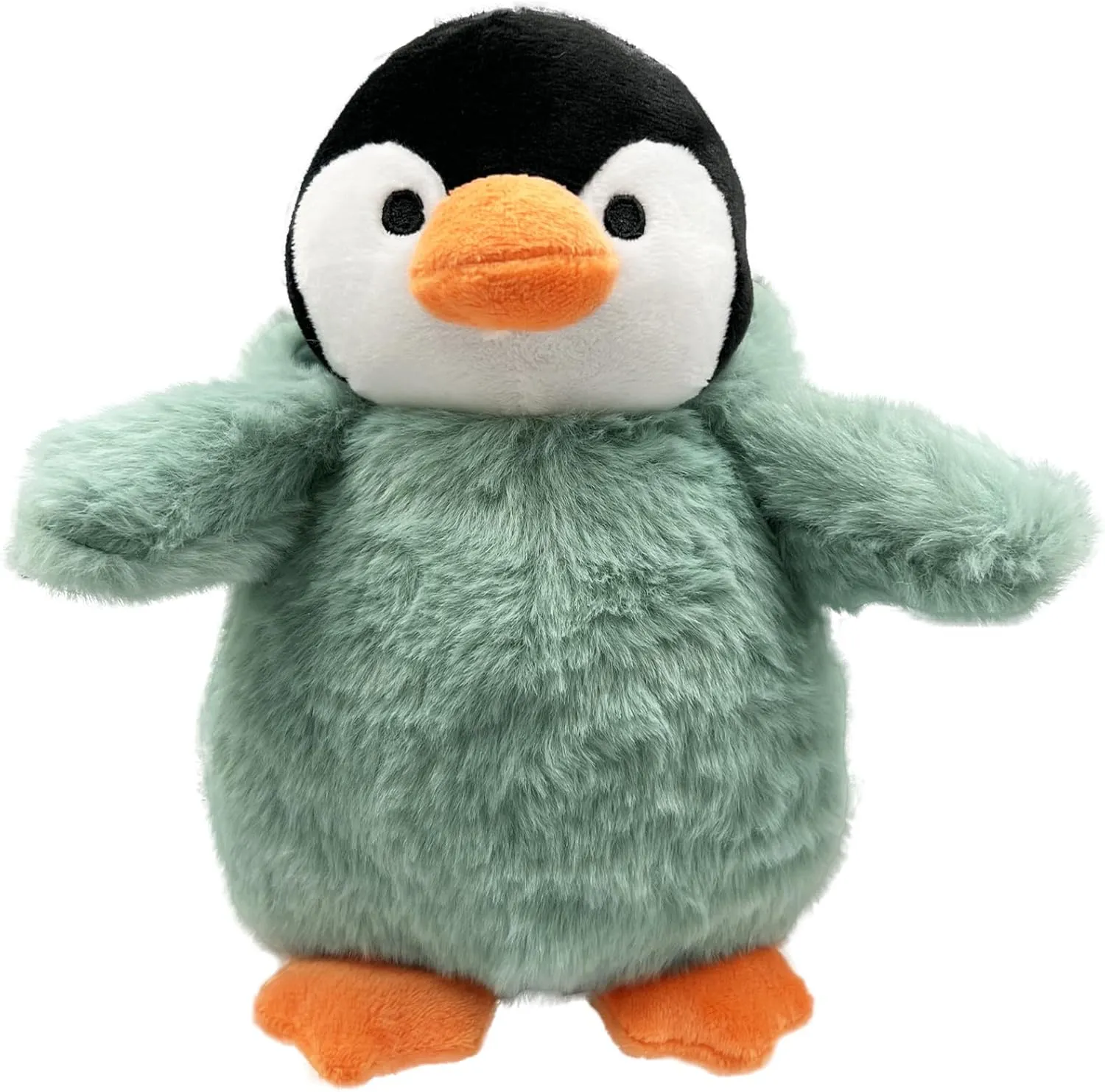 9 Inch Plush Penguin Toy with Dinosaur Hat - Soft Stuffed Animal Gift for Kids, Birthday & Christmas Cute Collectible Plush (Green Dinosaur Hat)