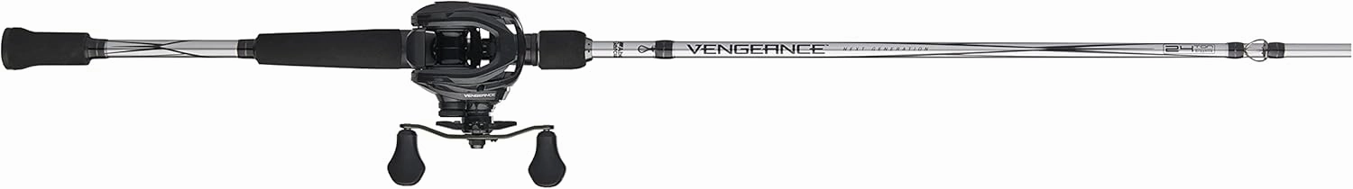 Abu Garcia Vengeance Low Profile Baitcast Reel and Fishing Rod Combo