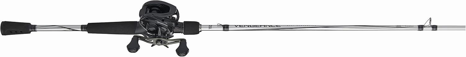 Abu Garcia Vengeance Low Profile Baitcast Reel and Fishing Rod Combo