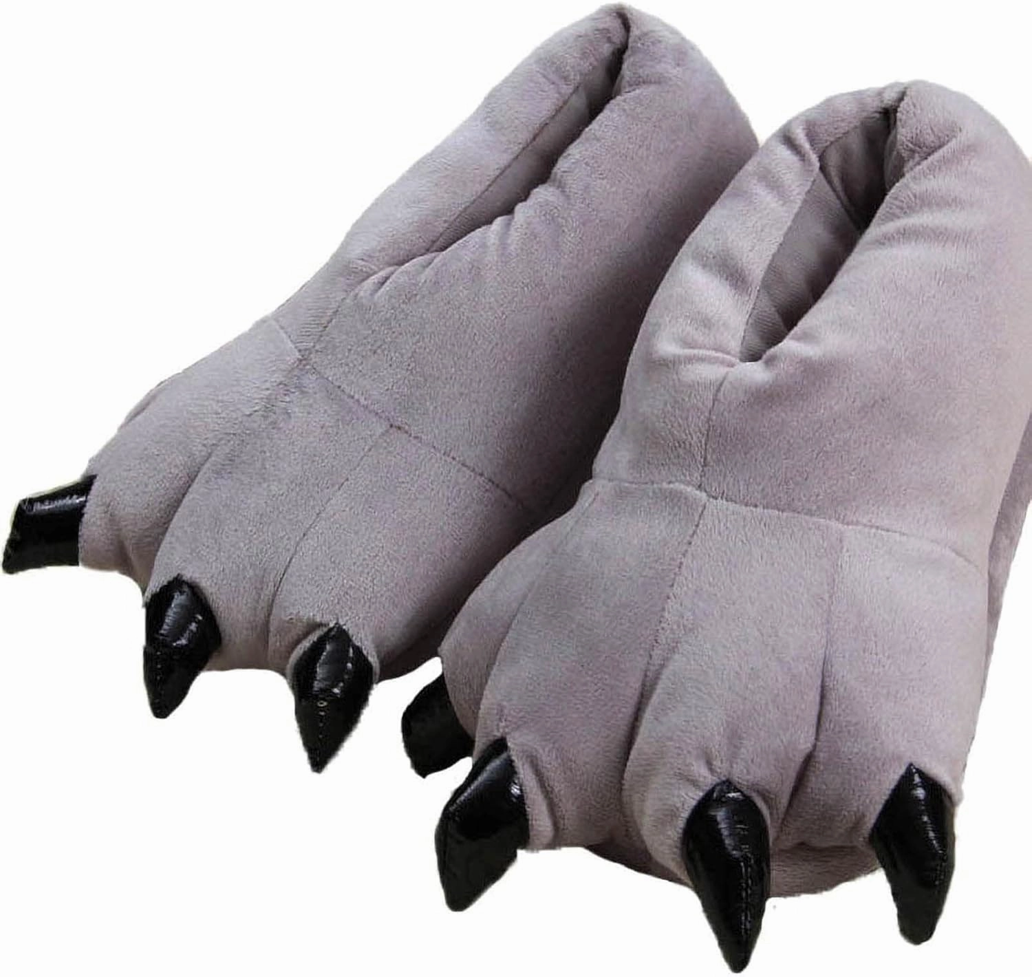 acdiac Unisex Soft Monster Claw Slippers Fun Dino Slippers Animal Paw Shoes For Men Women Boy Girl With Home Halloween Party Cosply Costume Footwear