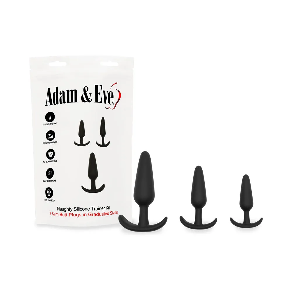 Adam & Eve Naughty Silicone Trainer Kit Black