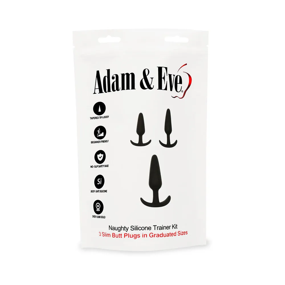 Adam & Eve Naughty Silicone Trainer Kit Black