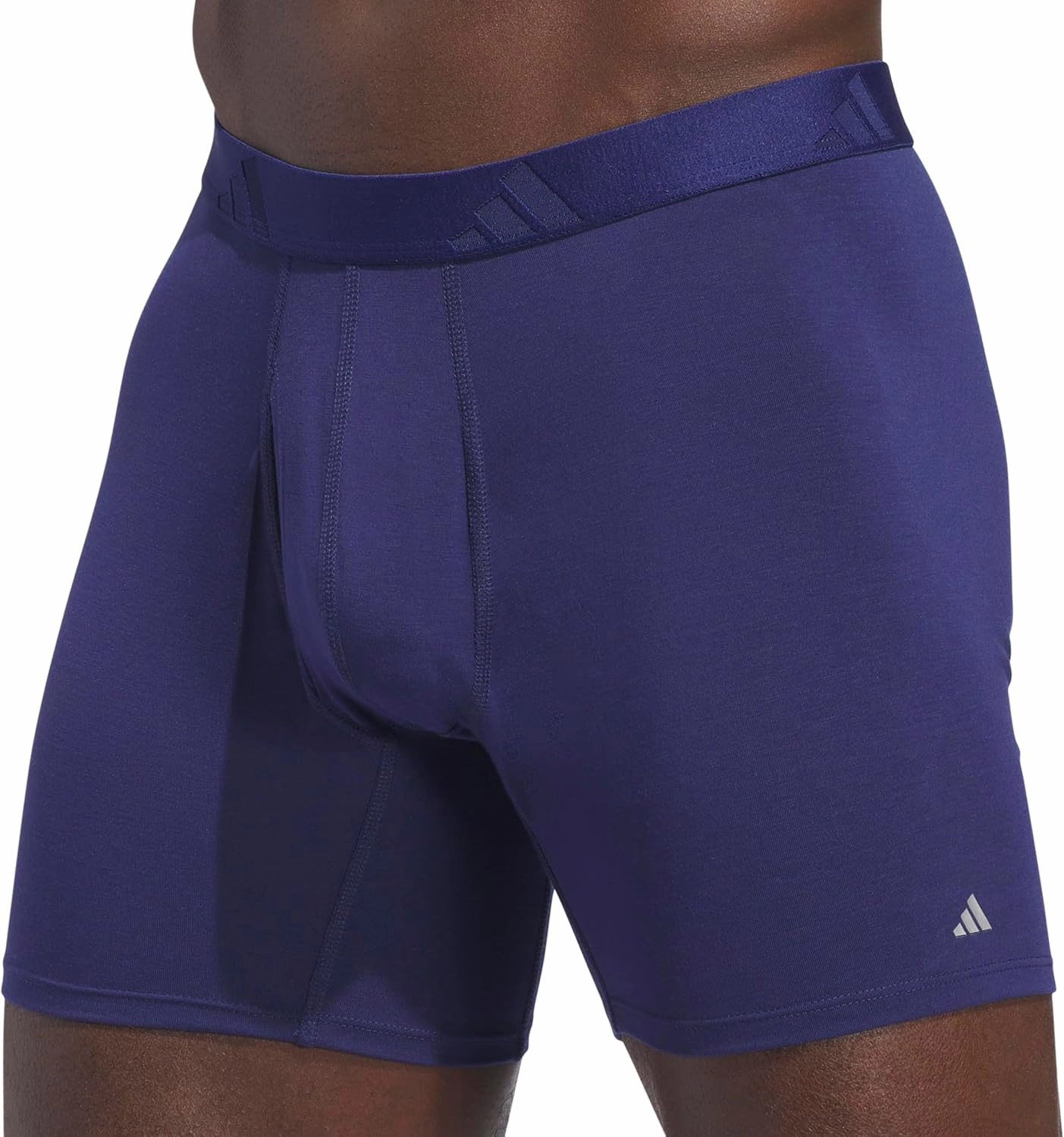 adidas Men's Luxe Comfort Fit Boxer Brief Underwear in Premium Ultra Soft Stretchy Fabric Contoured for All-Day Wear (3-Pack)