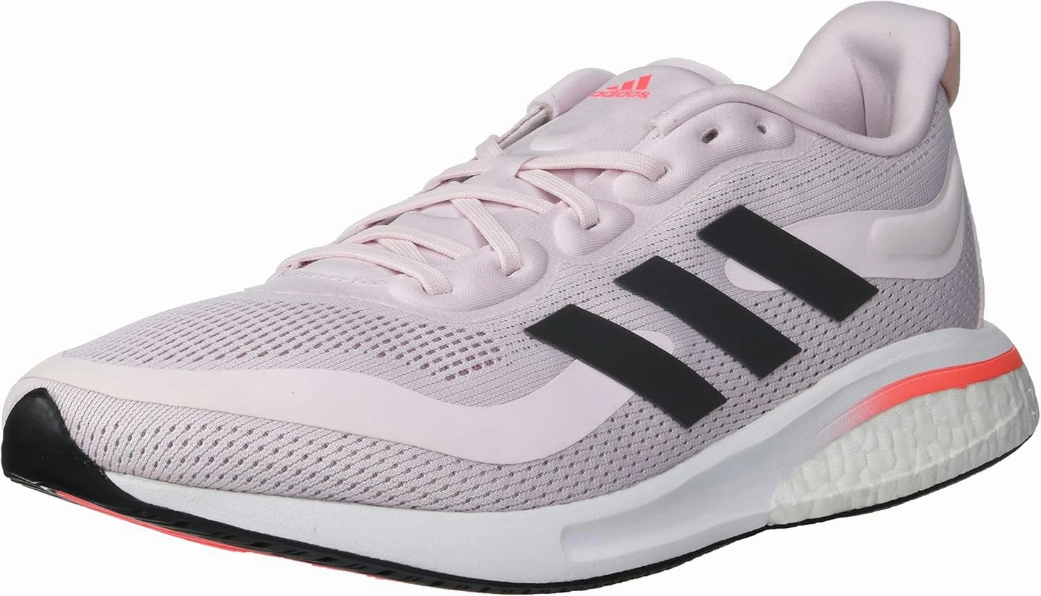 adidas Women's Supernova Running Shoe, Almost Pink/Carbon/Turbo, 7