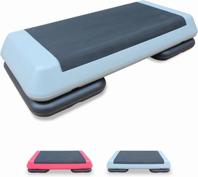 Aerobic Step Platform Height Adjustable Workout Step for Fitness Strength Training with Risers Exercise Platform for Home Gym