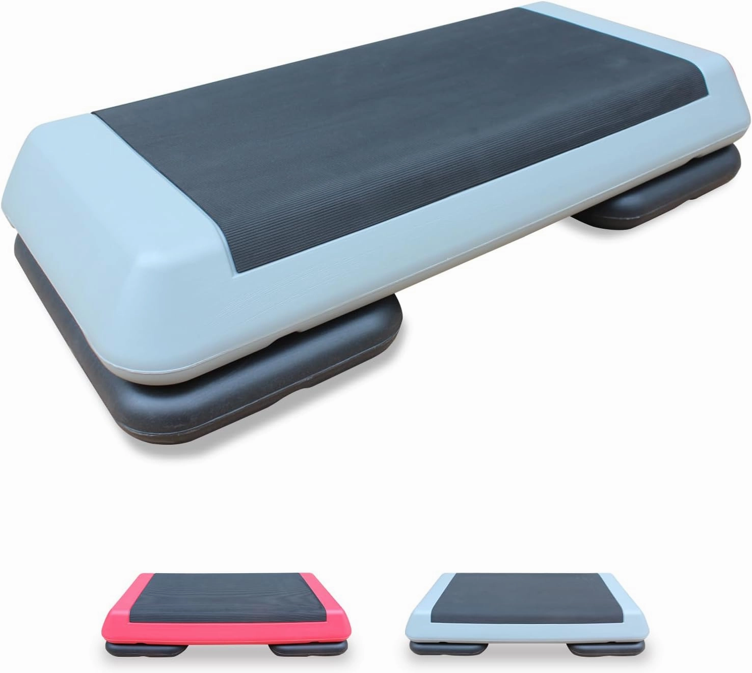 Aerobic Step Platform Height Adjustable Workout Step for Fitness Strength Training with Risers Exercise Platform for Home Gym