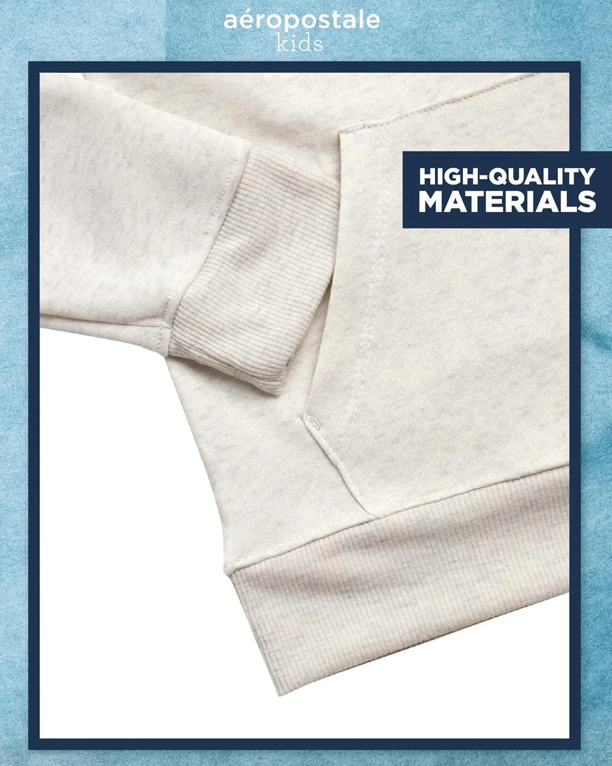 AEROPOSTALE Boys' Shorts Set - 2 Piece Fleece Pullover Hoodie Sweatshirt and Shorts - Boys' Matching Outfit Set (Sizes:8-12)