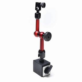 AGPtek® 3-Joint Red Adjustable Magnetic Base Holder for Digital Dial Indicator