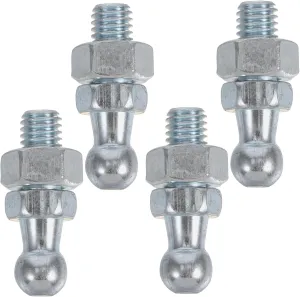 Alipis Adjustable Height Gas Strut Support 4pcs Zinc-plated Ball Studs Hardware for Gas Springs Car Strut Fittings