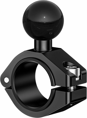 Aluminum Alloy 1'' Ball Mount Compatible with RAM Mounts B Size 1 Inches Ball Double Socket Arm, Adjustable Handlebar Base Fit for Round Rails 0.875'' / 1'' / 1.125'' / 1.26'' in Diameter