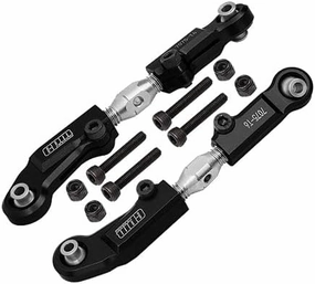 Aluminum Stainless Steel Adjustable Front Steering Tie Rod For Arrma 1:7 LIMITLESS-ARA109011 / LIMITLESS V2-ARA7116V2 / INFRACTION-ARA109001 / INFRACTION V2-ARA7615V2 / 1:8 TYPHON 6S-ARA106046 - Black