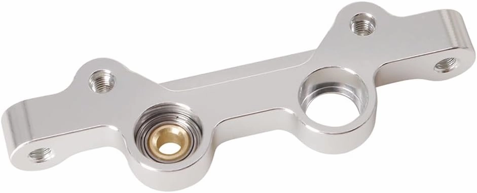 Aluminum Steering Bellcranks Set with Ball Bearings for Tamiya 1/10 Fighter NXGEN DT-04 RC Car (Silver)