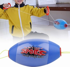 Alvinlite Sliding Zoom Ball, Zip Ball, Jumbo Speed Ball Two Person Cooperative Shuttle Pulling Ball, Zoom Ball for Occupational Therapy, Zoom Balls for Child Kids Sport(Blue)