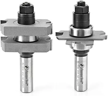 Amana Tool - 55439 Carbide Tipped Adjustable Mission Style Straight Instile & Rail Syste