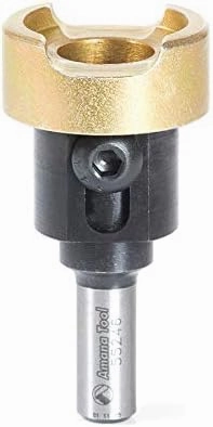 Amana Tool - 55246 Adjustable Depth Stop & No-Thrust Ball Bearing Adapter 1-1/4 Dia x 3