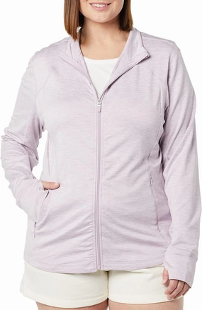 Amazon Essentials Women's Fleece Full-Zip Jacket - Brushed Tech Stretch (Available in Plus Size)