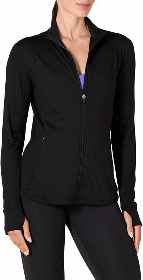 Amazon Essentials Women's Fleece Full-Zip Jacket - Brushed Tech Stretch (Available in Plus Size)