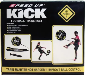 Amber Fight Gear Soccer Football Kick Throw Solo Trainer Practice Training Aide with Adjustable Waist Belt - Fits Ball Size 3, 4, and 5