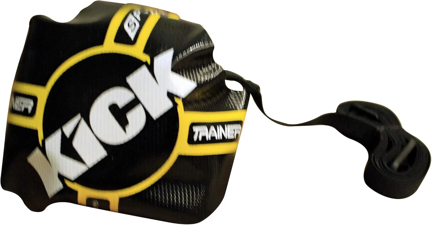 Amber Fight Gear Soccer Football Kick Throw Solo Trainer Practice Training Aide with Adjustable Waist Belt - Fits Ball Size 3, 4, and 5