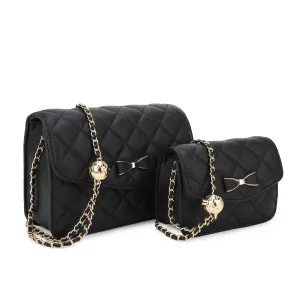 Anabel 2-in-1 Crossbody Bag with Adjustable Gold Ball Chain