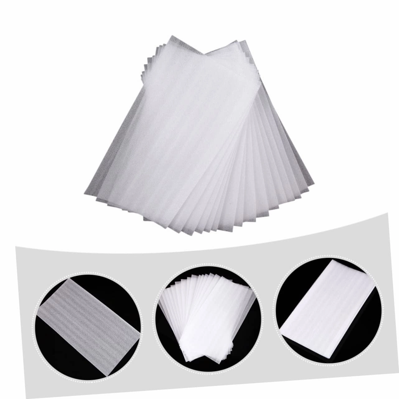Angoily 250 Sheets Pearl Cotton Highlighter Hair Dyeing Separating Paper Professional Hair Dye Board Coloring Hairdressing Supplies Barber Supply Salon Supply Balance Board Foam Major