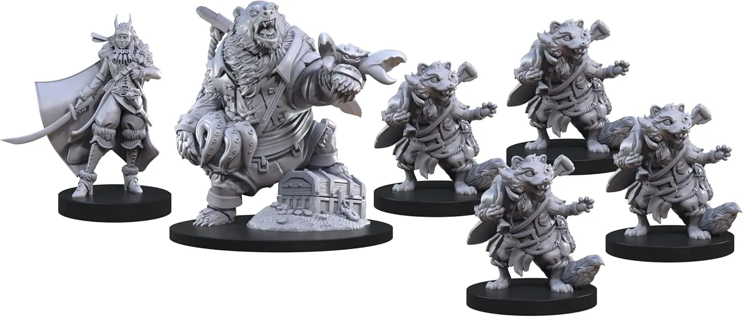 Animal Adventures: Raiders of The Faraway Sea Roleplaying Miniatures 5E Compatible