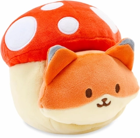 Anirollz Stuffed Animal Plush Toy – 6" Small Spring Outfitz Plush Doll | Soft, Squishy, Warm, Cute, Comfort, Safe | Birthday Gift Pillow with Fox in Mushroom Foxiroll