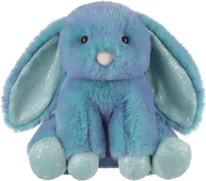 Apricot Lamb Colorful Bunny Stuffed Animals for Kids, Soft Cute Plush Toys for Baby Girl and Boy, Fluffy Diamond Blue Colorful Bunny Diamond Blue