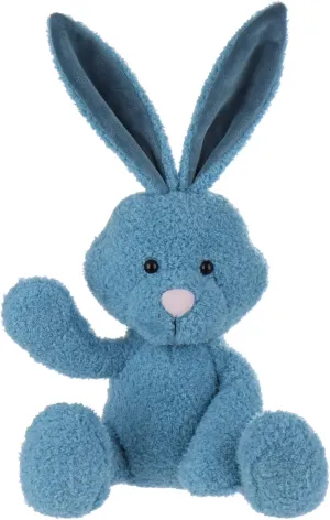Apricot Lamb Toys Plush Jewelry Blue Velvet Bunny Rabbit Stuffed Animal Soft Cuddly Perfect for Kids 8.7 Inches