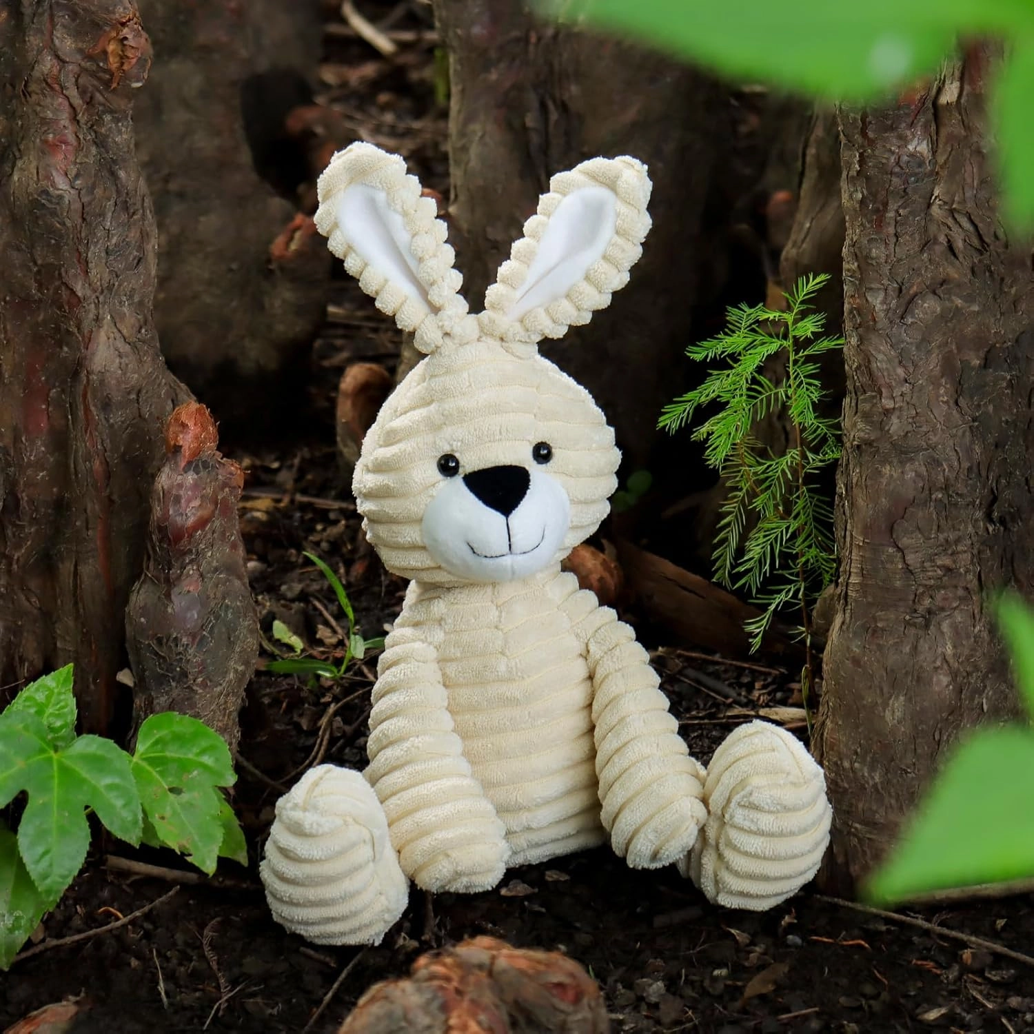 Apricot Lamb Toys Plush Corduroy Rabbit Bunny Stuffed Animal Soft Cuddly Perfect for Child (Corduroy Bunny)