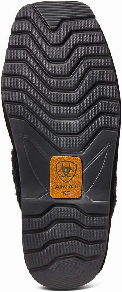 ARIAT Women's Indoor/Outdoor Warm Comfortable Jackie Square Toe Exotic Slippers with Genuine Suede Leather Uppers
