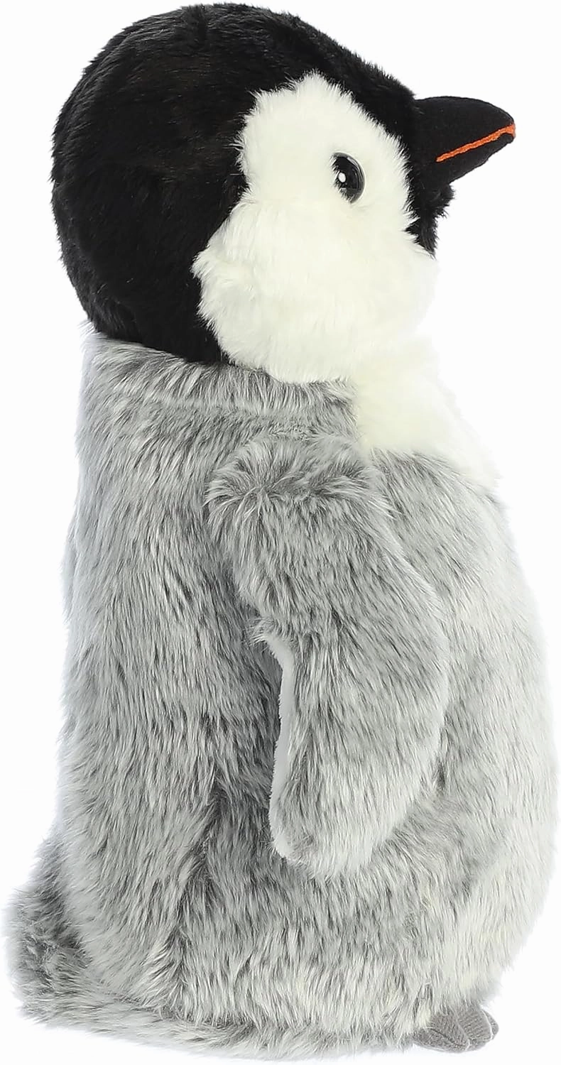 Aurora® Adorable Flopsie™ Penny Penguin™ Stuffed Animal - Playful Ease - Timeless Companions - Gray 12 Inches
