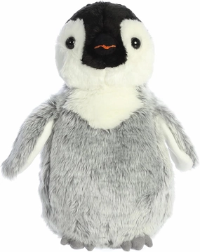 Aurora® Adorable Flopsie™ Penny Penguin™ Stuffed Animal - Playful Ease - Timeless Companions - Gray 12 Inches