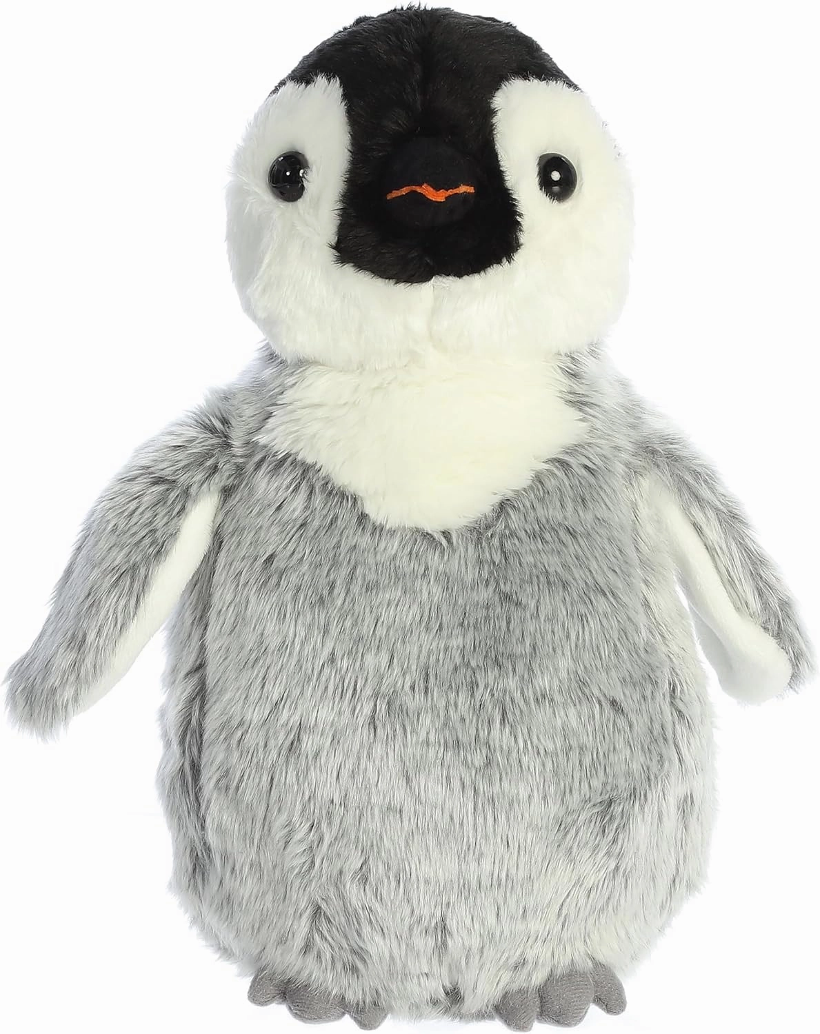 Aurora® Adorable Flopsie™ Penny Penguin™ Stuffed Animal - Playful Ease - Timeless Companions - Gray 12 Inches