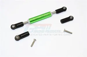Axial SCX10 II Upgrade Parts (AX90046, AX90047) Aluminum Front Adjustable Supporting Link With Changeable Ball Ends - 1Pc Set Green