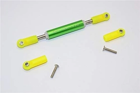 Axial SCX10 II Upgrade Parts (AX90046, AX90047) Aluminum Front Adjustable Supporting Link With Changeable Ball Ends - 1Pc Set Green