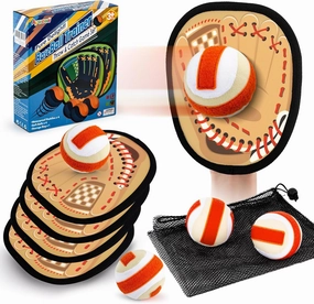Aywewii Soft Toss and Catch Ball Set Toddler Toys Outdoor Games for 3 4 5  Year Old Kids Boys Girls Outside Beach Pool Yard Baseball Training Glove Toys Games Easter Basket Stuffers Birthday Gifts