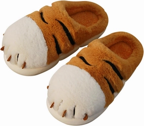 AZCHEN Women's Pig & Cow Plush Winter Animal Slippers