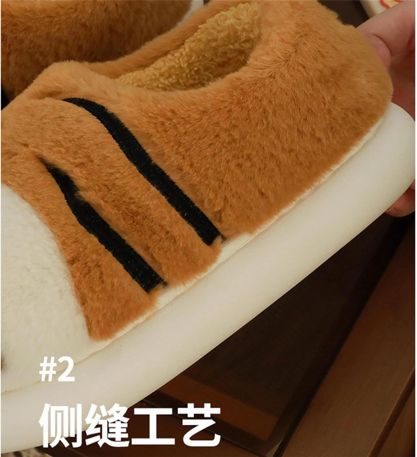AZCHEN Women's Pig & Cow Plush Winter Animal Slippers