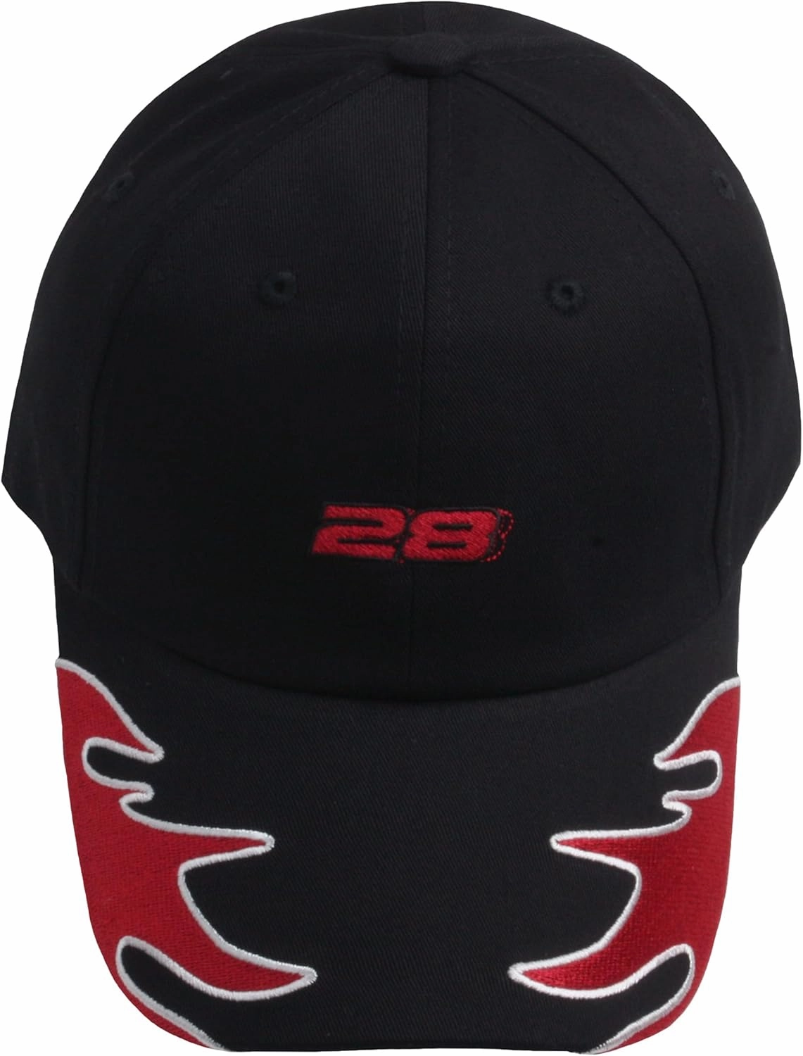 B1001 Fire Flame Pattern 28 Racing Ball Cap Baseball Hat Truckers