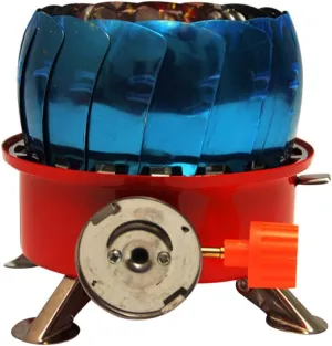 Backpacking Stove Windproof Plate Metal Portable Gas Stove for Outdoor Adventure