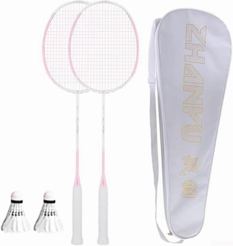 Badminton Rackets,Badminton Racquet,8u Ultra Light All Carbon Fiber Beginner's Offensive and Durable Racket,Suitable for Professional Training and Outdoor Fitness