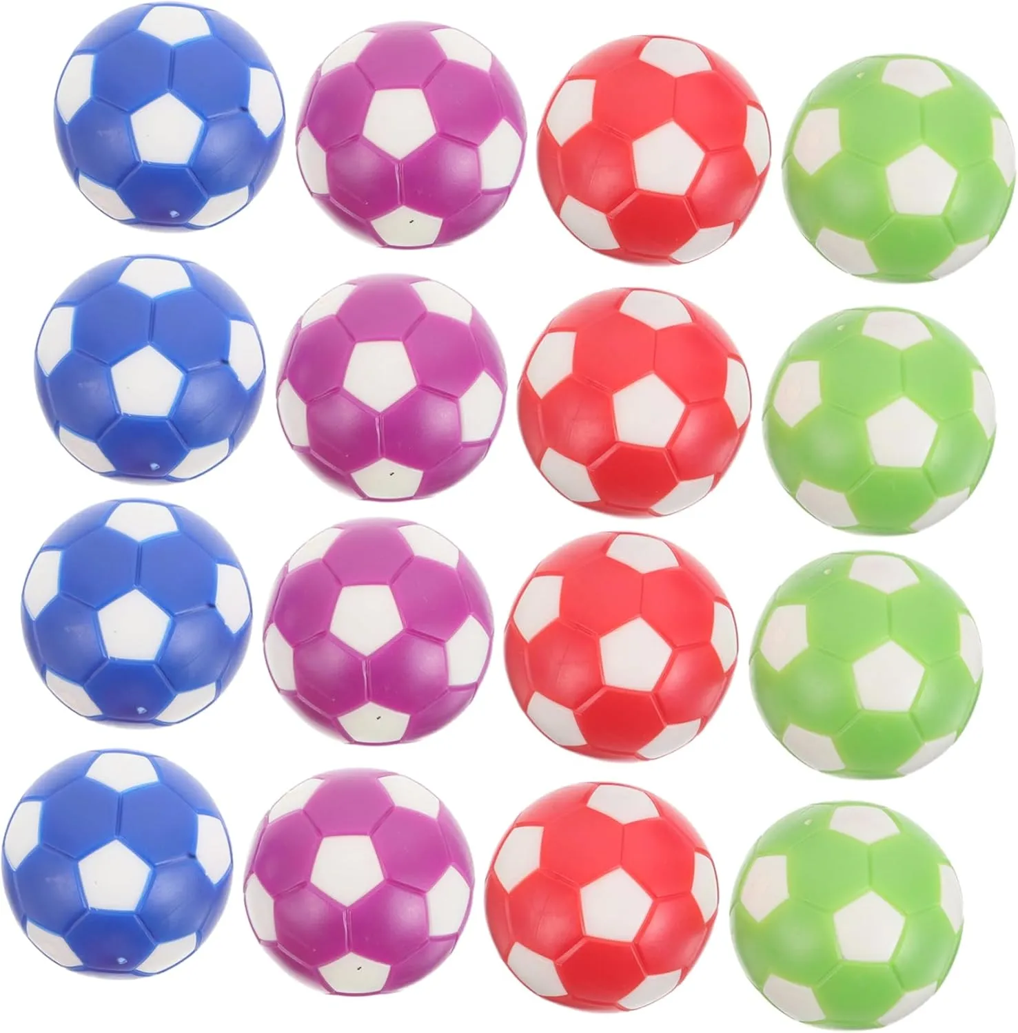 balacoo 16pcs Replacement Foosball Balls for Table Soccer Game Durable Vibrant Mini Footballs for Competitive Play