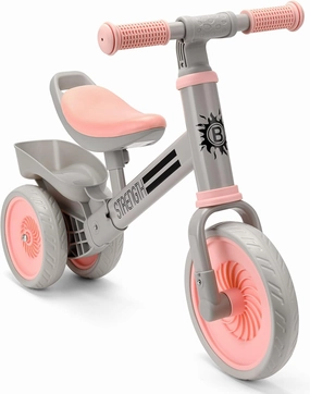 Balance Bike - Pink Tricycle for 2-4 Year Olds, Baby & Toddler Balance Bike, Kids Ride On Toy