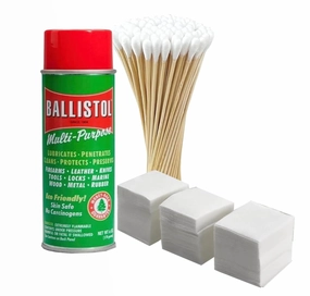 Balistol Multi-Purpose Non-CFC Aerosol Can Lubricant Cleaner Protectant 6 oz,100 swabs 200 Cleaning Patches
