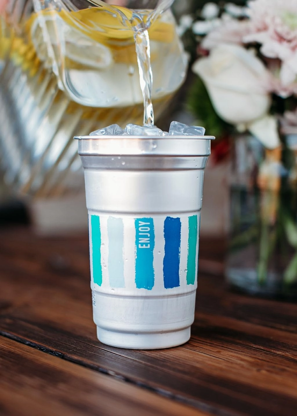 Ball Aluminum Cup Recyclable Party Cups, Everyday Logo, 9oz. Cup, 50 Cups Per Pack