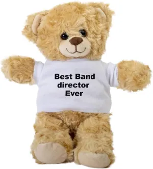 Band Director Teddy Bear, Gift Stuffed Animal, Plush Teddy Bear with Tee, Band Director Gift, Gift for Her, Gift for Band Director, Cute Birthday Christmas Basket Gift Idea