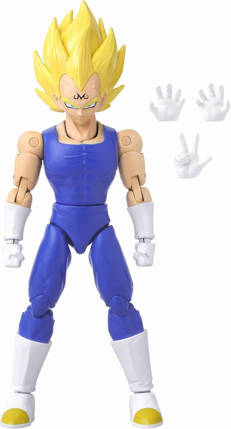 BANDAI Dragon Stars Majin Vegeta Action Figure | 17cm Articulated Dragon Ball Super Figure | Anime Gifts and Merch